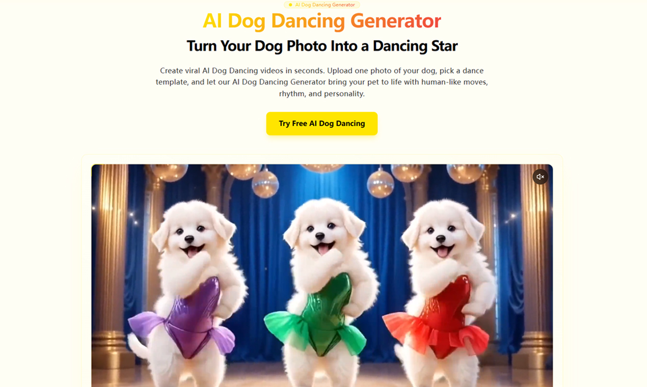 AI Dog Dancing Generator