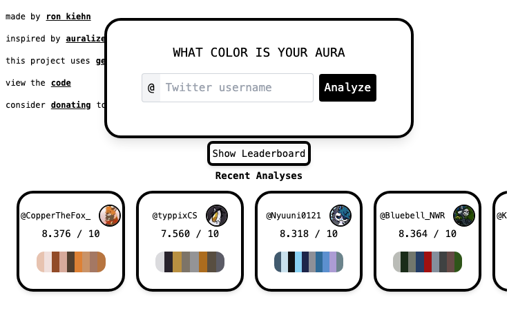 Twitter Aura2 Vercel App