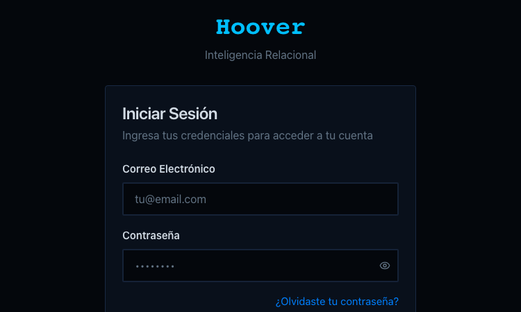 Hoover Lovable App