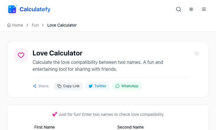 Love Calculator