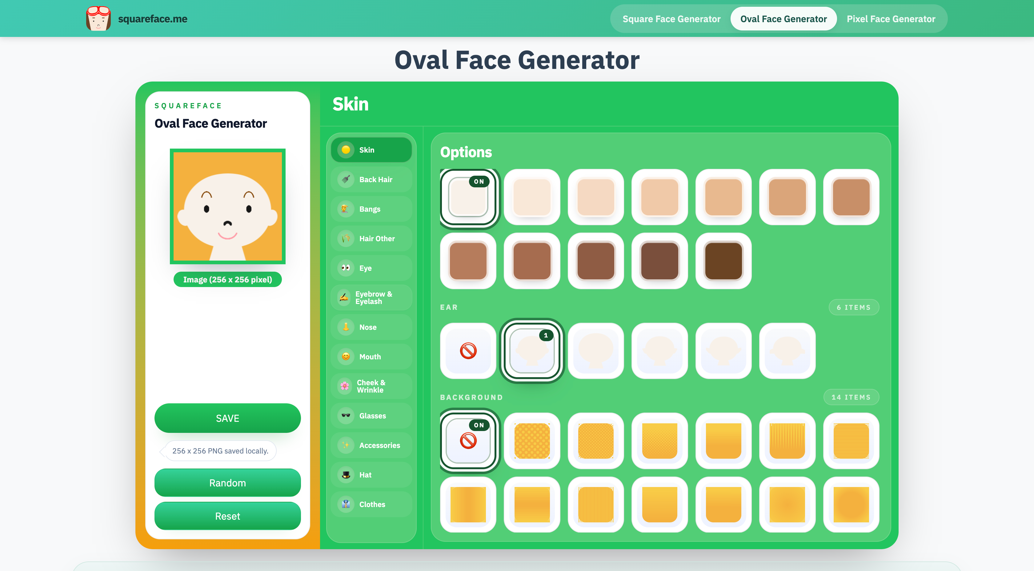 Square Face Generator — Free Cute Avatar