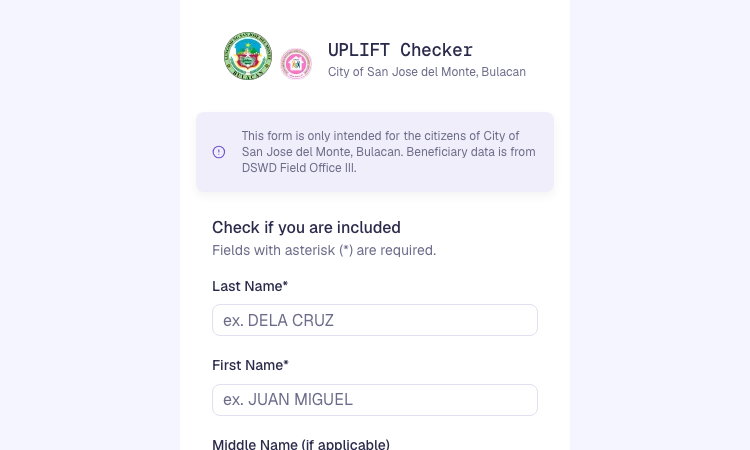 UPLIFT Checker