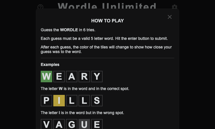 Wordle Unlimited Github Io