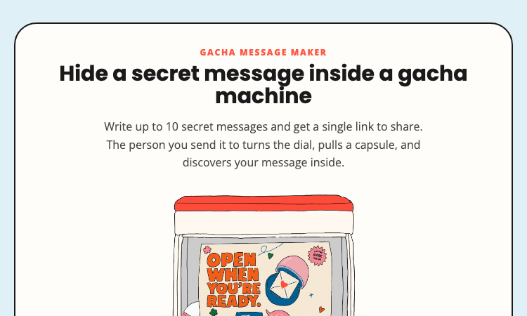 Gacha Message