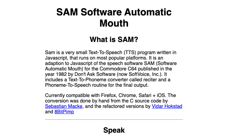 Sam Tts