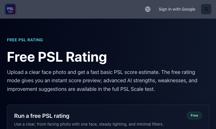 Free PSL Rating